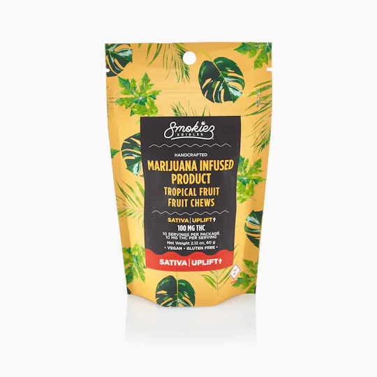Smokiez Edibles - Tropical Fruit Fruit Chews | 100mg | 10ct | 10mg/ea - 1