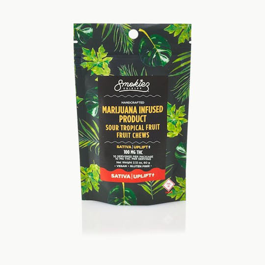 Smokiez Edibles - Smokiez SATIVA Sour Tropical Fruit Chews - 100mg - MO - 1
