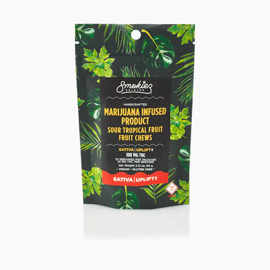 Smokiez Edibles - Tropical Fruit Fruit Chews | 100mg | 10ct | 10mg/ea - 1