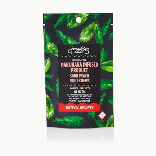Smokiez Edibles - Smokiez SATIVA Sour Peach Fruit Chews - 100mg - MO - 1