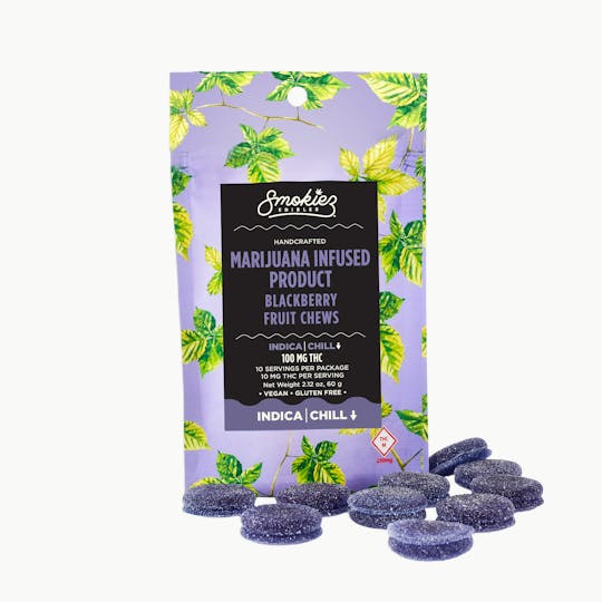 Smokiez Edibles - Smokiez INDICA Blackberry Fruit Chews - 100mg - MO - 1