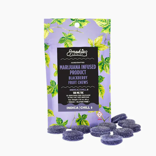Smokiez Edibles - Blackberry Fruit Chews | 100mg | 10ct | 10mg/ea - 1