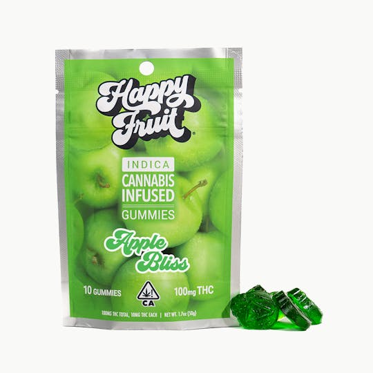 Happy Fruit - Apple Bliss Gummies - 100mg THC - 1