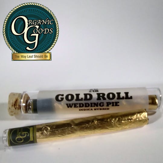 Organic Goods - Gold Roll Wedding Pie Pre-Roll 2g - 1