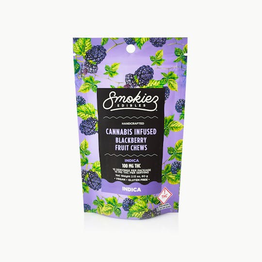 Smokiez Edibles - Smokiez INDICA Blackberry Fruit Chews - 100mg - OH - 1