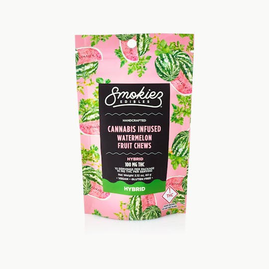 Smokiez Edibles - Smokiez HYBRID Watermelon Fruit Chews - 100mg - OH - 1