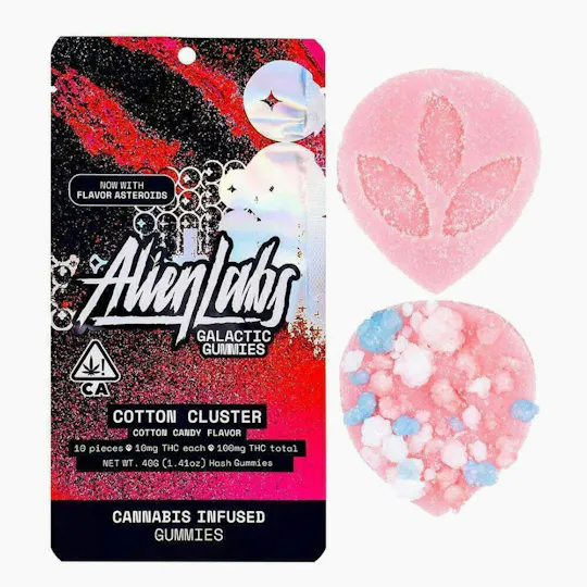 Alien Labs - Cotton Cluster Gummies | 100mg | 10ct | 10mg/ea - 1