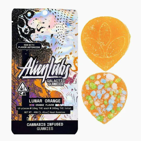 Alien Labs - Lunar Orange Gummies | 100mg | 10ct | 10mg/ea - 1