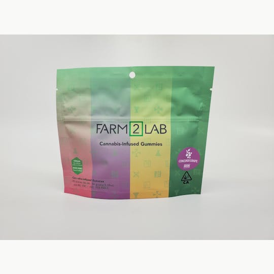 Farm2Lab - Fruit Punch- 100mg Rosin Gummies - 1