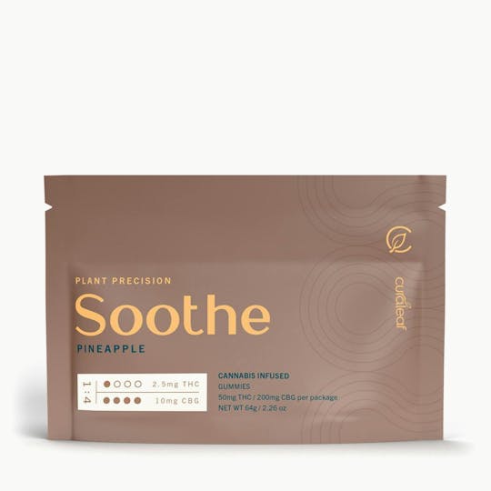 Curaleaf - Plant Precision - Soothe Gummies 1:4 ratio THC/CBG - 1