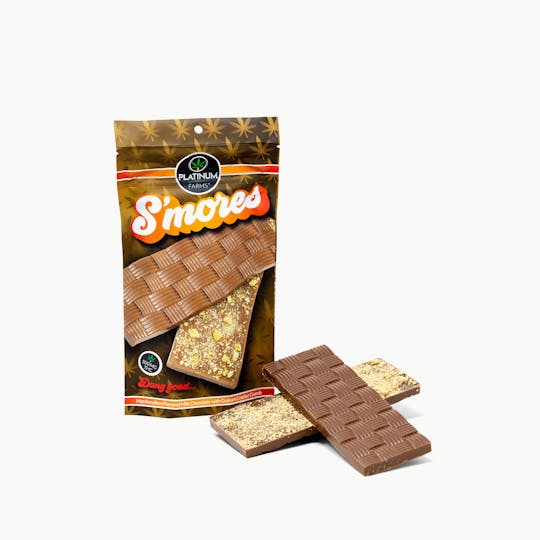 Platinum Farms - Craft Chocolate Bar - S'mores 1000mg THC - 1