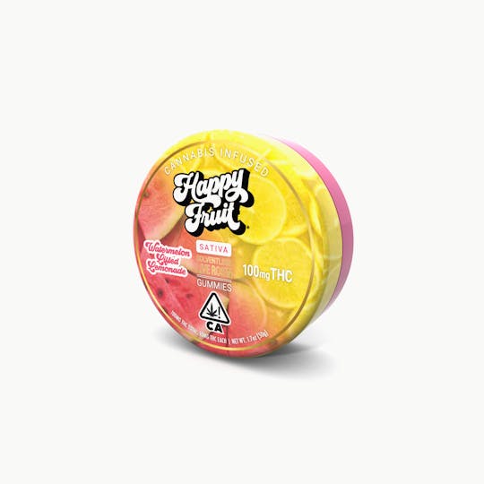 Happy Fruit - Watermelon Lifted Lemonade Rosin Gummies - 100mg THC - 1