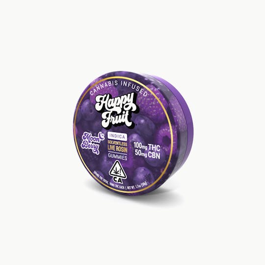 Happy Fruit - Moon Berry Rosin Gummies - 100mg THC, 50mg CBN - 1