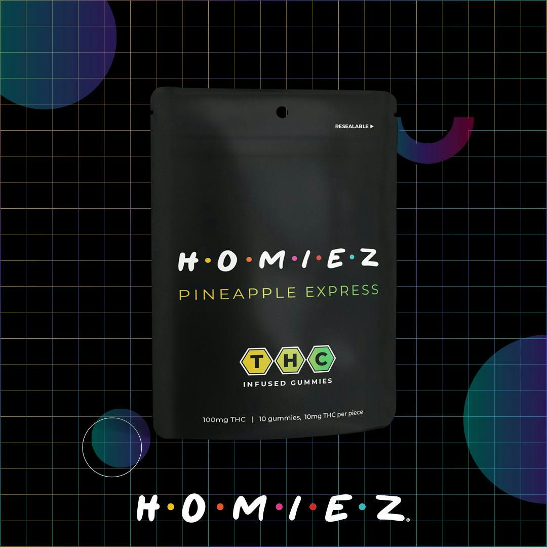 Dispo - Pineapple Express • 100MG Gummies • HOMIEZ • REC - 1