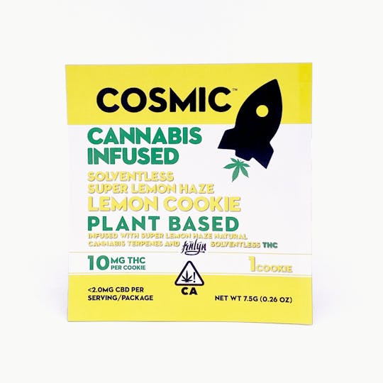 Cosmic Edibles - Solventless Super Lemon Haze Lemon Cookie 10 MG - 1
