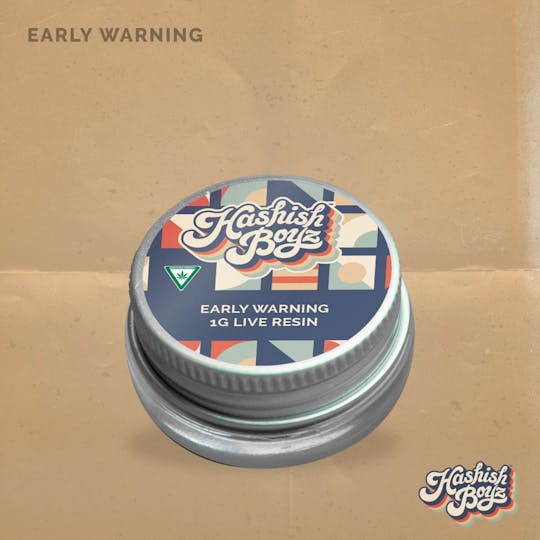 Dispo - Early Warning ~ 1G Live Resin ~ Hashish Boyz ~ MED - 1