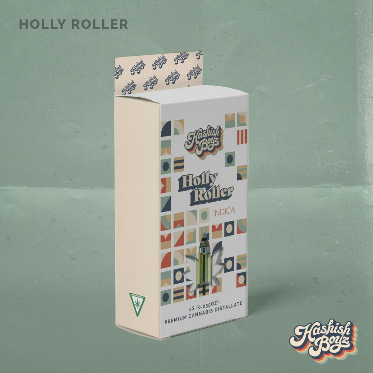 Dispo - Holly Roller ~ 1G Cartridge ~ Hashish Boyz ~ MED - 1