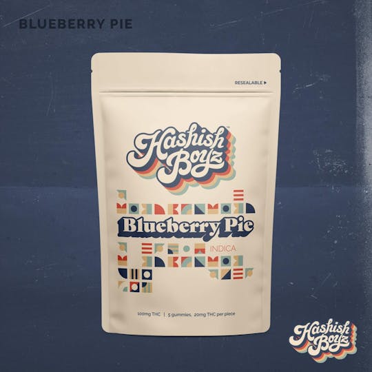 Dispo - Blueberry Pie ~ 100MG Gummies ~ Hashish Boyz ~ REC - 1