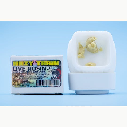 Bear Labs - Hazy Train T2 Live Rosin - 1g - 1