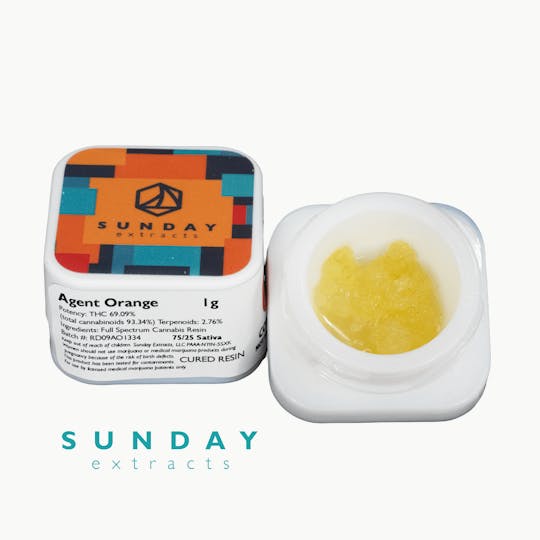 Sunday Extracts - 1g Concentrate Agent Orange - 1