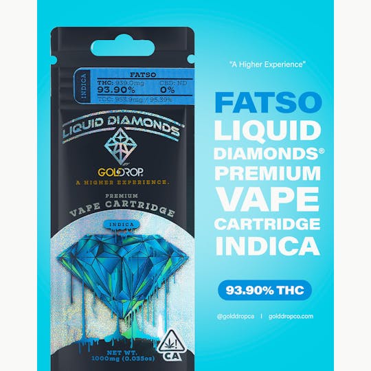 GoldDrop - Fatso - Liquid Diamonds® Cartridge - 1 Gram - 1