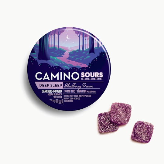 Kiva Confections - Camino Sours 10:3 CBN Blackberry Dream "Sleep" Gummies - 1