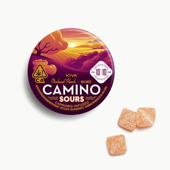 Kiva Confections - Camino Sours 10:10 CBD Orchard Peach "Balance" Gummies - 1
