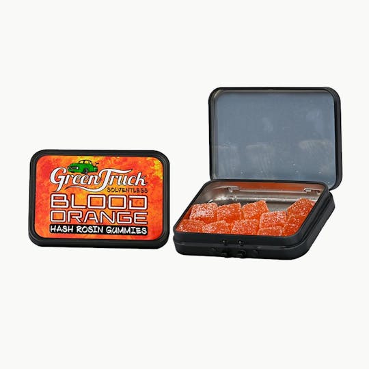 Green Truck - Premium Hash Rosin Gummies - Blood Orange (100 MG) - 1
