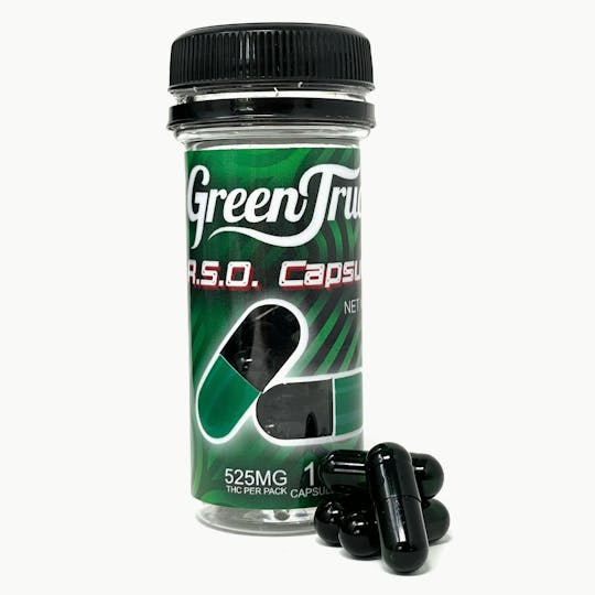 Green Truck - 35 MG RSO THC OIL Capsules (525MG), 15 Count - 1