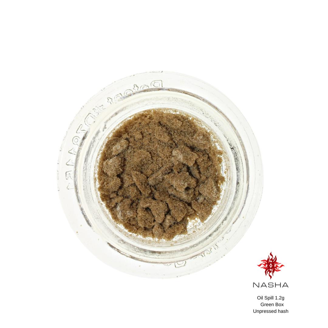 NASHA - Oil Spill 1.2g Green Unpressed Hash (Sabertooth) - 1