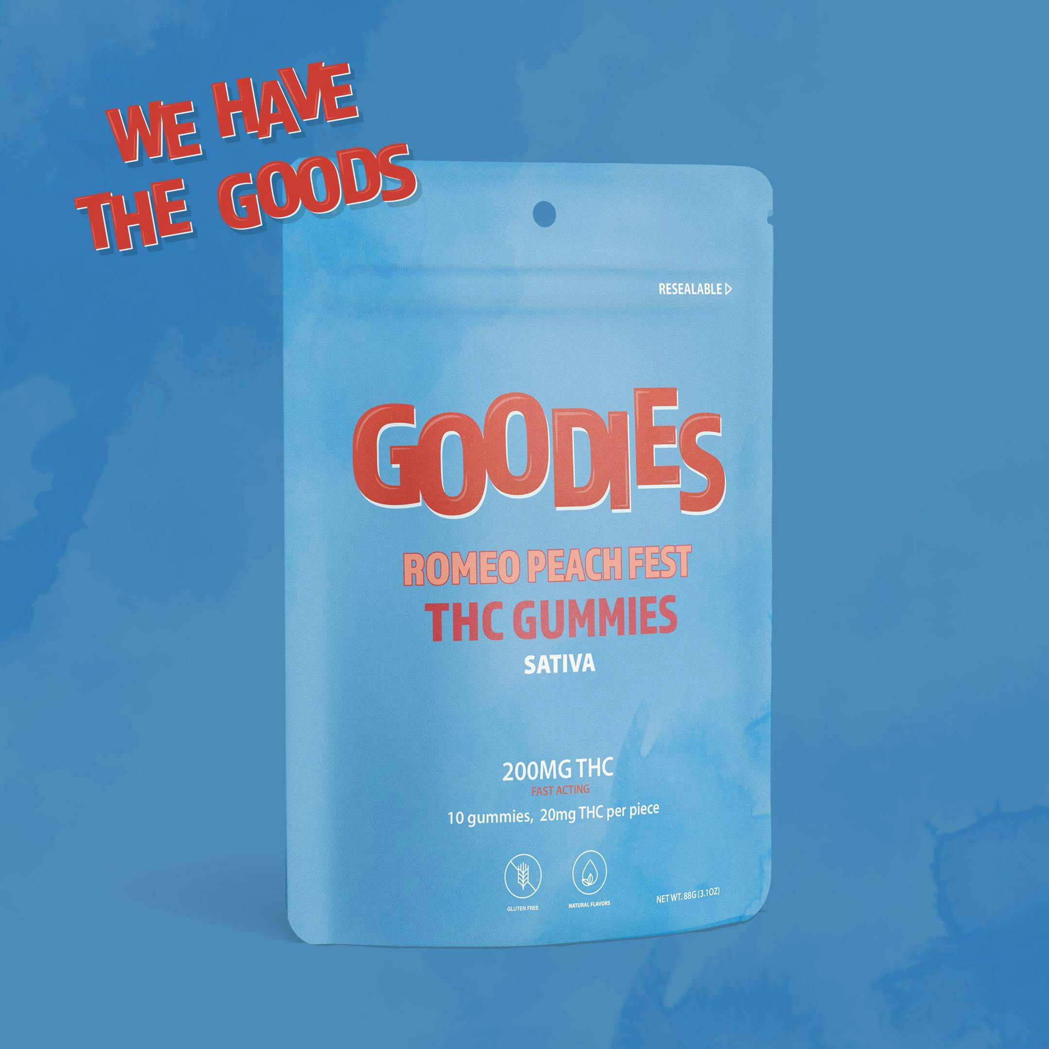 Dispo - Romeo Peach Fest • 200MG Gummies • Goodies • MED - 1