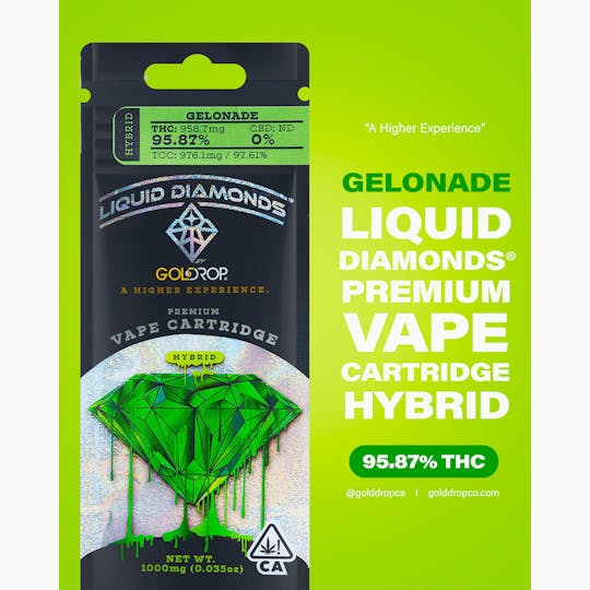 GoldDrop - Gelonade - Liquid Diamonds® Cartridge - 1 Gram - 1