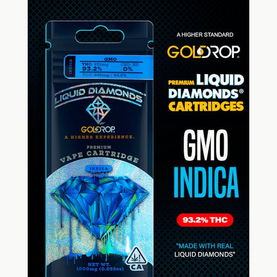 GoldDrop - GMO - Liquid Diamonds® Cartridge - 1 Gram - 1