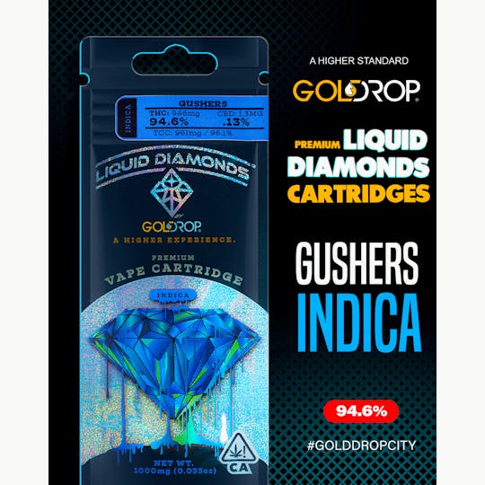GoldDrop - Gushers - Liquid Diamonds® Cartridge - 1 Gram - 1