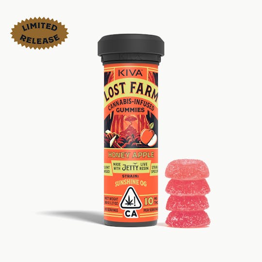 Kiva Confections - Lost Farm Jetty Extracts Honey Apple x 'Sunshine OG' Gummies - 1
