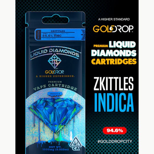 GoldDrop - Zkittles Liquid Diamonds® Cartridge - 1 Gram - 1