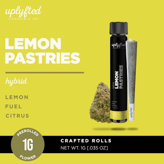 Uplyfted Cannabis Co - Lemon Pastries 1g Pre-Roll - 1