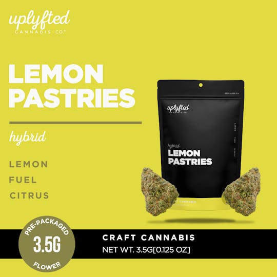 Uplyfted Cannabis Co - Lemon Pastries 3.5g Pre-Pack - 1