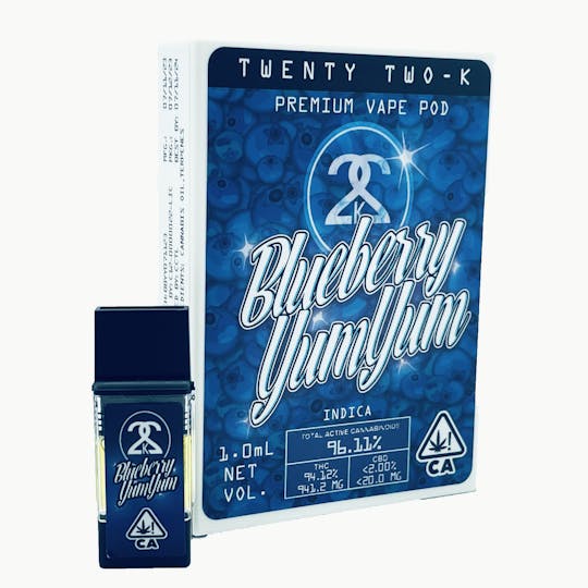 Twenty Two K / 22k - 22K - Blueberry Yum Yum 1.0ml POD - 1