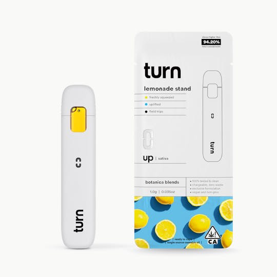turn - 1.0g AIO | lemonade stand | botanica blends | up | - 1