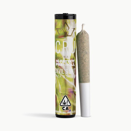 CRU Cannabis - Devil's Spit (1G Fatboy Pre-Roll) - 1