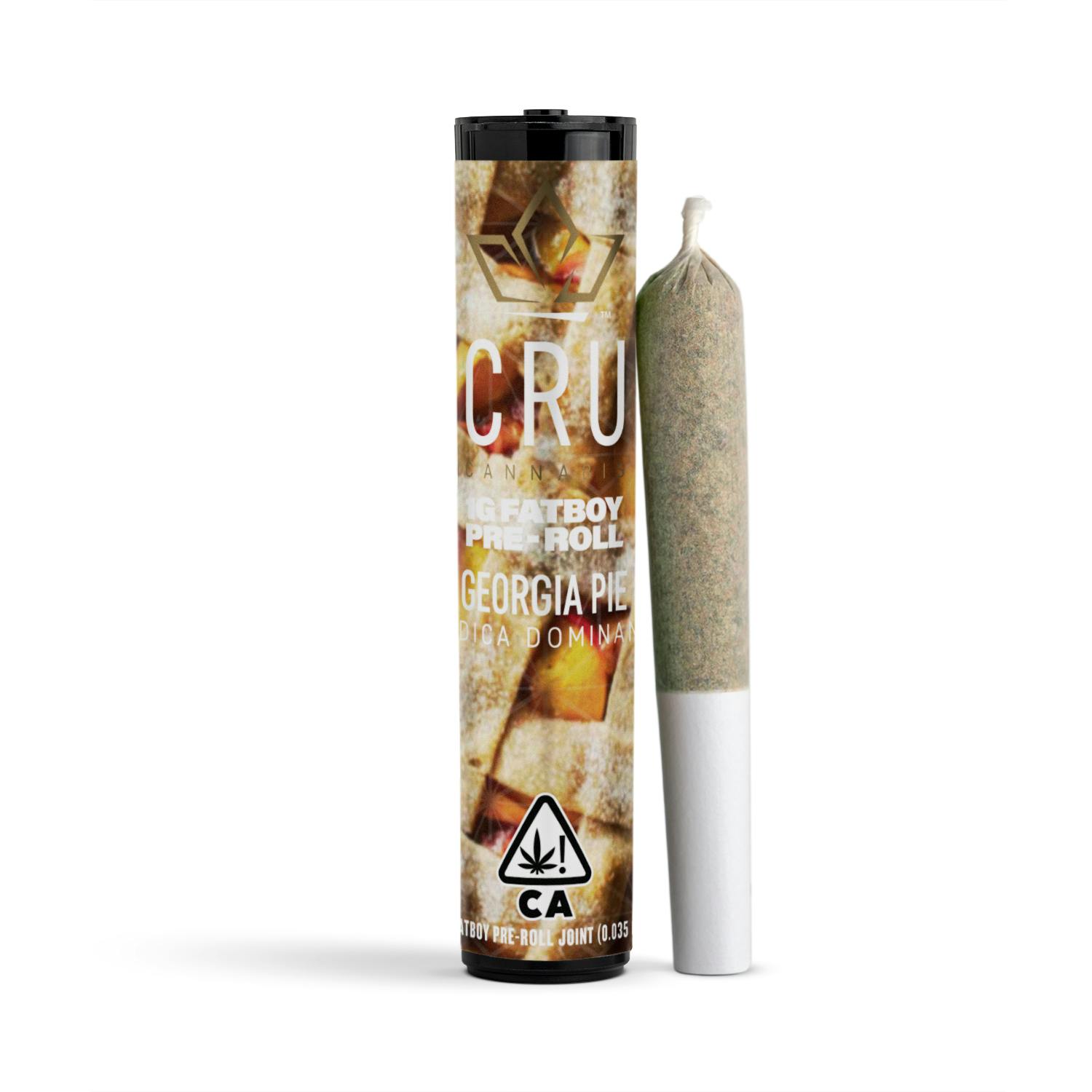 CRU Cannabis - Georgia Pie (1G Fatboy Pre-Roll) - 1