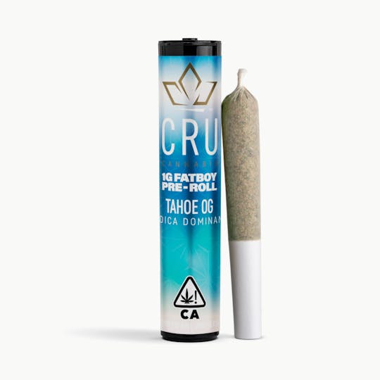 CRU Cannabis - Tahoe OG (1G Fatboy Pre-Roll) - 1
