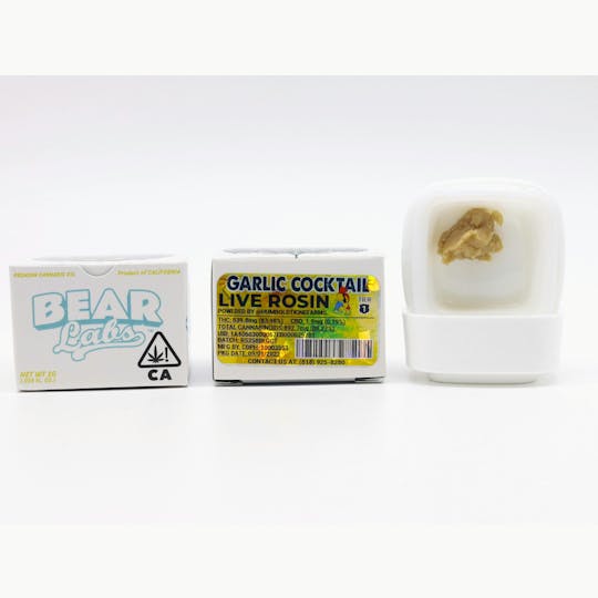 Bear Labs - Garlic Cocktail T1 Live Rosin - 1g - 1