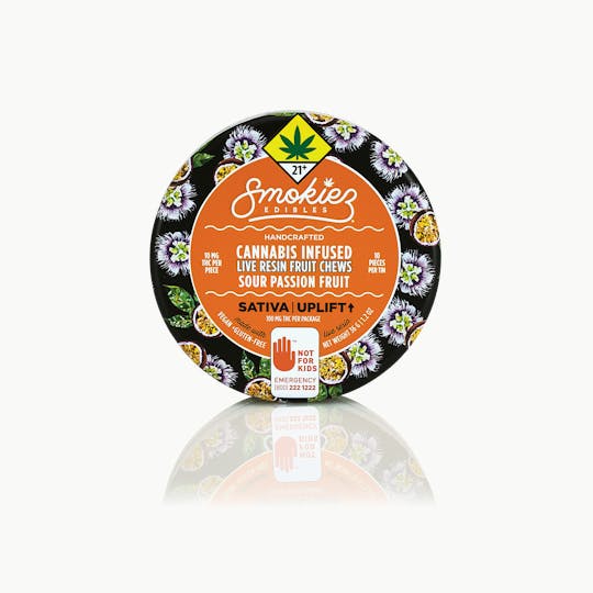 Smokiez Edibles - Sour Passion Fruit Sativa 100mg THC Live Resin Fruit Chews - WA - 1