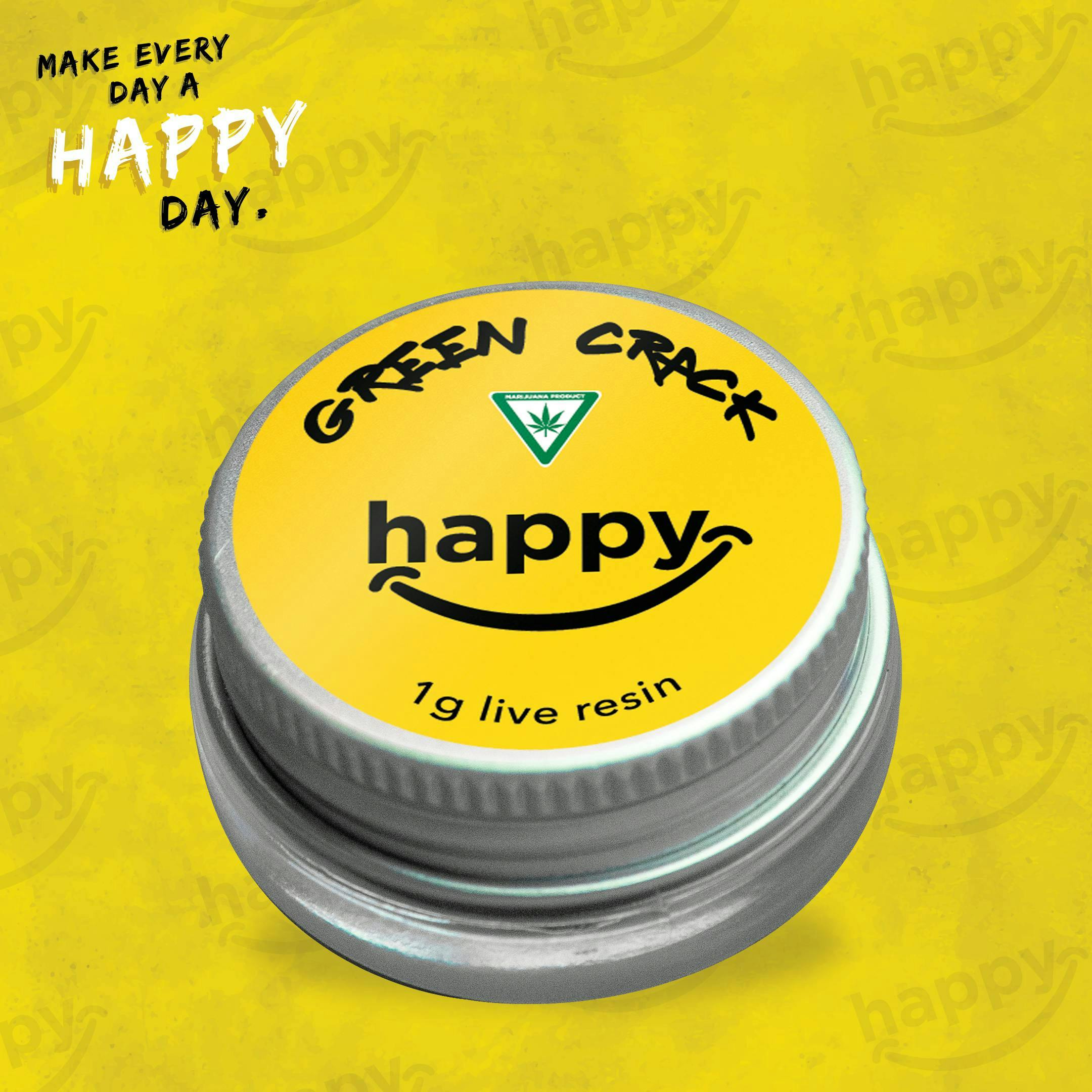 Dispo - Green Crack - 1G Live Resin - Happy's - REC - 1