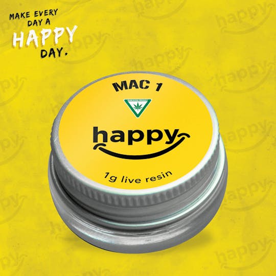 Dispo - Mac 1 - 1G Live Resin - Happy's - MED - 1