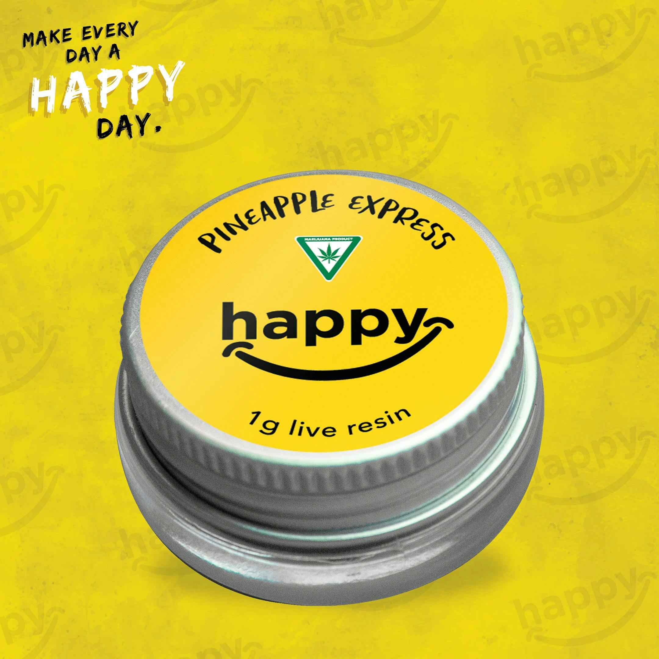 Dispo - Pineapple Express - 1G Live Resin - Happy's - MED - 1