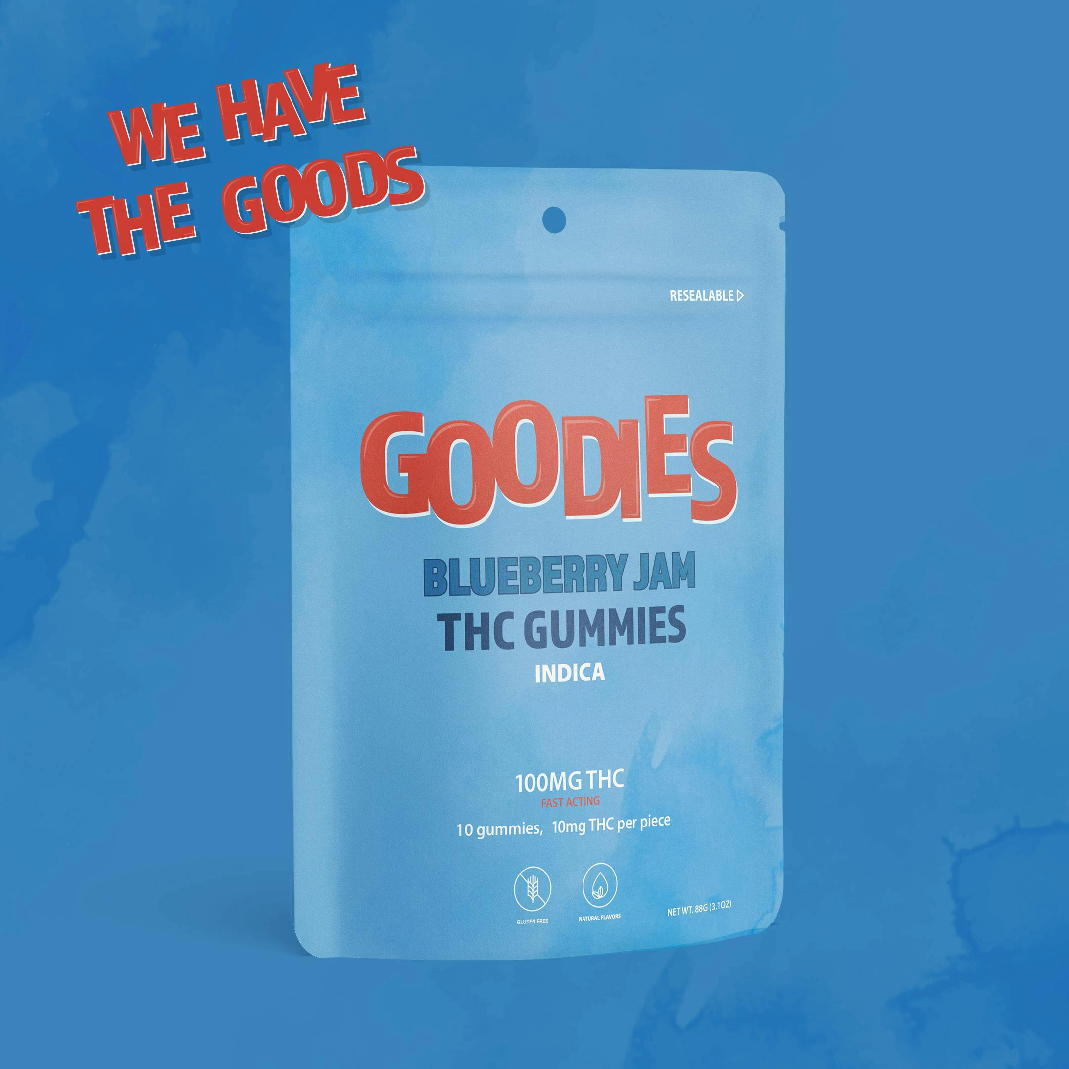 Dispo - Blueberry Jam • 100MG Gummies • Goodies • REC - 1