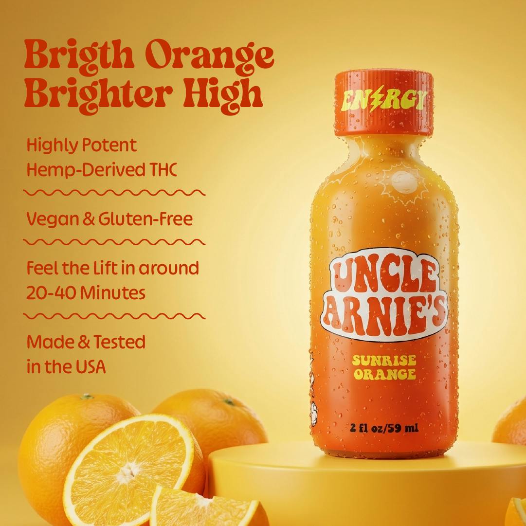 Uncle Arnies - Uncle Arnie's | Sunrise Orange | Non-Carbonated | 100mg | 2oz - 1